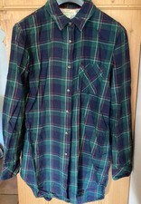 Hemdbluse Grün Kariert Gr34