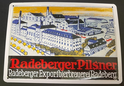 Retro blechschild radeberger - retro,