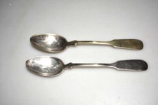 2 Alte Silber Kaffeelöffel