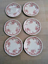 Villeroy & Boch Valeria Rot 6 Speiseteller Top Zustand