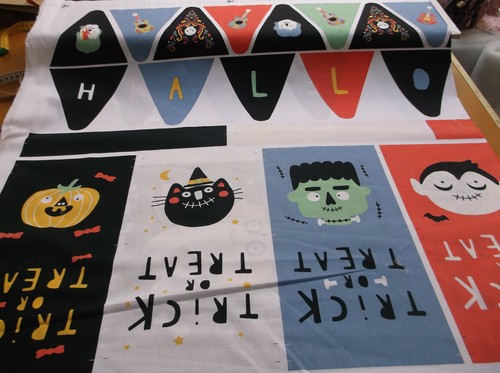 Stoff baumwolle halloween - stoff,