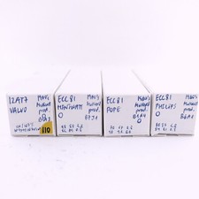 4 X ECC81 TUBE. 1960er Jahre