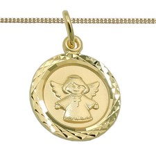 Echt Gold 333 Schutz Engel mit