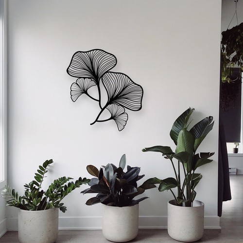 Wandbild aus holz ginkgo - wandbild,