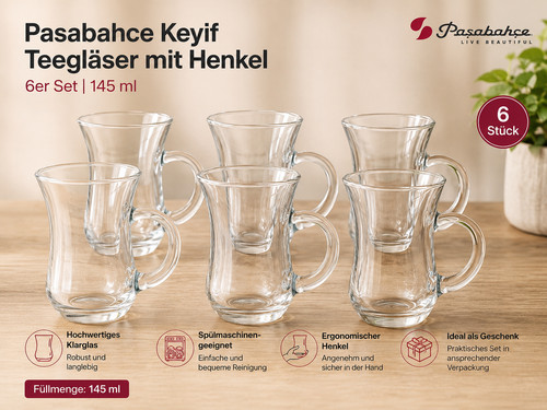 Pasabahce keyif teegläser - teegläser, mit