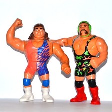 Hasbro WWF Wrestling Tag Team Figuren Serie 9 Steiner Brothers Rick + Scott