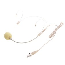 Doppel-Ohrbügel Wired Headset Kopfbügelmikrofon Beige XLR 3Pin
