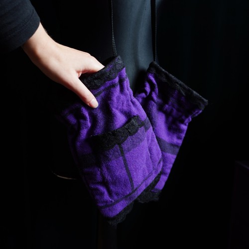 Diy lila karierte - diy, handschuhe