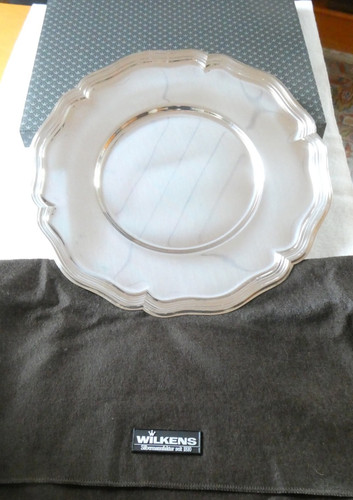 Platzteller 30cm versilbert - platzteller, 30cm,
