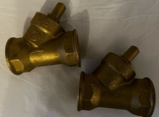 2 Stk. Messing-Schrägsitz-Rückschlagventil - DN 32 - PN16 - 1 1/4'' IG x 1 1/4''