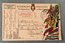 Italy Italia 1918 - used military postcard to Napoli - R. Esercito Italiano
