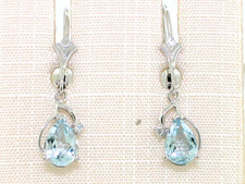 Aquamarin Ohrhänger 585