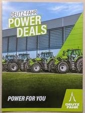 DEUTZ-FAHR POWER DEALS Serie 5, 6, 7, 8 Traktoren Prospekt Bulldog Schlepper