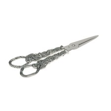 Traubenschere versilbert zeitlos Englische Dochtschere Hochwertig Gravierbar