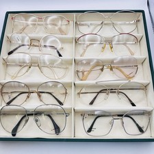 10 x Konvolut Sammlung Paket Brillen Vintage 70s 80s Damen Metall NOS