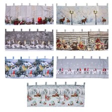 LED Gardine Weihnachten Scheibengardine X-Mas beleuchtet Fenstergardine 45x120cm