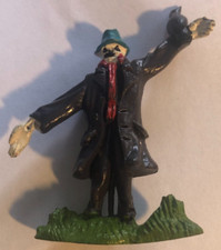 Halloween Vogelscheuche mit  Rabe rar selten Horror Krähe Hut Deko Herbst