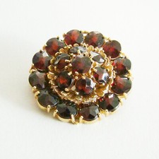 Brosche Gold 333er Granat