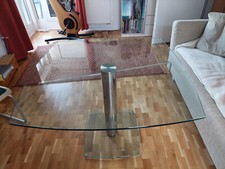 glastisch neuw., stufenl. höhenverstellbar 53 bis 73 cm, Ronald Schmitt, K 601.