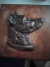 Bild Hund, Bronze, Holz