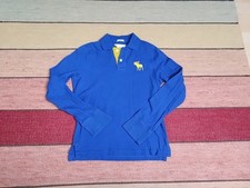 Blaues Langarmshirt Poloshirt Gr. XL Kids (Gr. 158) von Abercrombie and Fitch