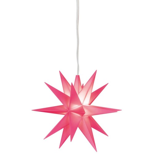 Led weihnachtsstern rosa mit - led, 1