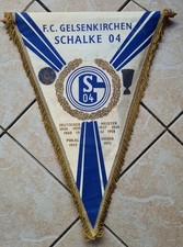 Schalke 04 Wimpel 1972 DFB POKALSIEGER 14 x signiert Fussball Fan Banner S04 pin
