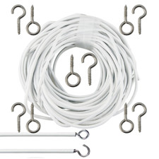 Netzvorhang Draht weiß