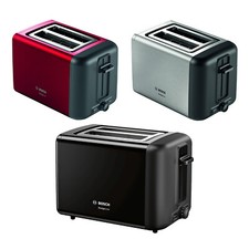 Bosch TAT3P4 2-Schlitz-Toaster Kompakt Brötchenaufsatz Krümelschublade 970 W