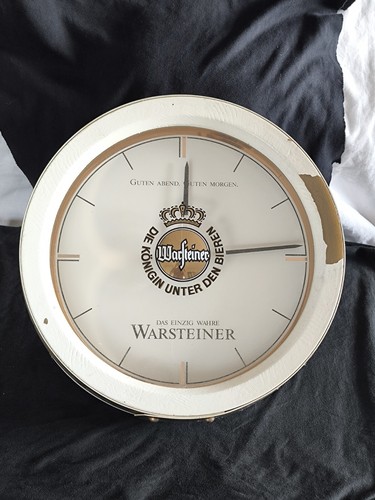 Große warsteiner wanduhr - große,