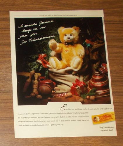 Seltene werbung vintage steiff - seltene,