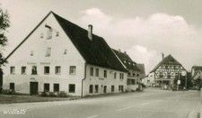superrar MB-Karte Röttenbach b. Roth Mfr. Tankstelle Gasthaus Wohnhäuser 9.6.70