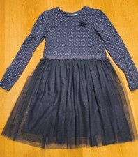 Festliches KLEID  Tüll Rock  BLau  Größe 134-140,  -Neuwertig-