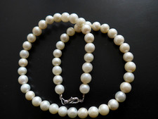 Kette aus Echte Perlen Kugel D-ca 0,8cm länge -ca 42,0cm