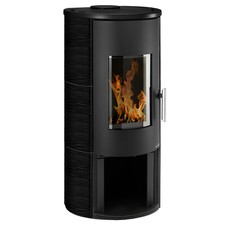 Wamsler Kaminofen Vitus Keramik Schwarz Kamin Ofen Holzofen Schwedenofen