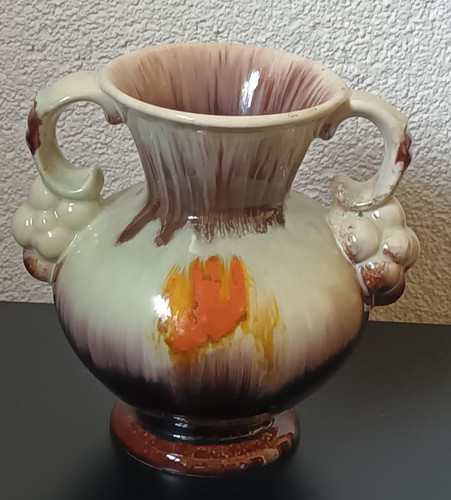 Vase 50er jahre keramik lava - jahre,