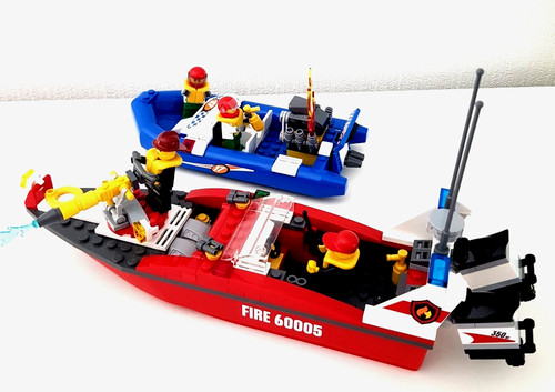 Lego city 60005 - lego, feuerwehr-boot