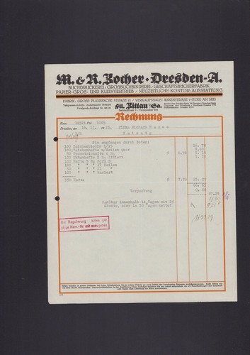 Zittau rechnung 1926 r - rechnung, 1926,