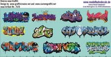Graffiti-Set 4, Design by Customgraffiti, 10 bunte Elemente (087-7410)