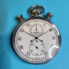 STOPP Uhr orig. Ed HEUER Co S.A / Valjoux 57  Schleppzeiger Vintage