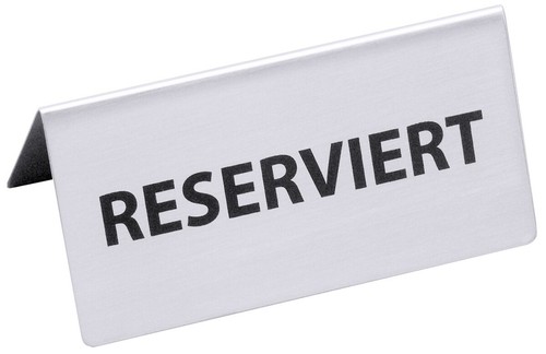 Reserviert-Aufsteller