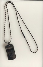 Herren-Halskette / Original Diesel Halskette / Schwarz 