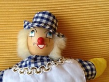 alte HANDPUPPE HOLZ CLOWN