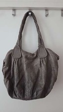 Liebeskind Berlin Damen Shopper Tasche Grau Leder