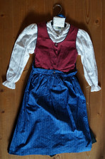 Landhaus Kleid 116 Dirndl 3teilig Kleid Bluse Schürze