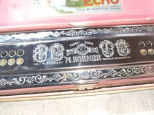 Hohner ECHO HARP CG /64 Mundharmonika HOM546433 Vorkriegszeit in original Box 