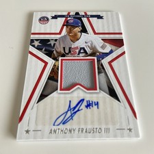 Baseball Card-Anthony Frausto III-U15 Auto Jersey-USA Stars&Stripes 2025
