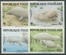Togo 1984 WWF Naturschutz Afrikanischer Manati Seekühe 1763/66 postfrisch