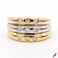 Ring 750 18k gelbgold rosegold - gelbgold,