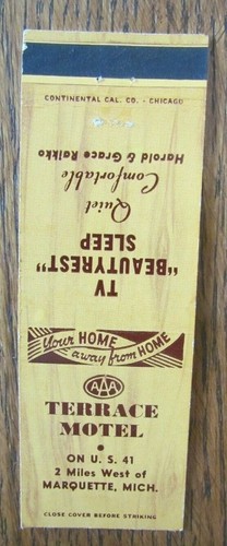 Marquette michigan matchbook - marquette,,